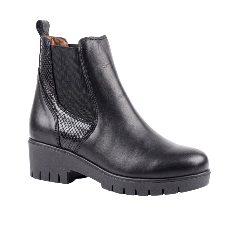Bottines Chelsea en Cuir Véritable pour Femmes, vue 7