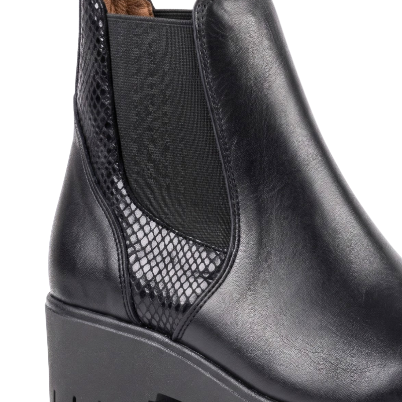 Bottines Chelsea en Cuir Véritable pour Femmes, vue 4