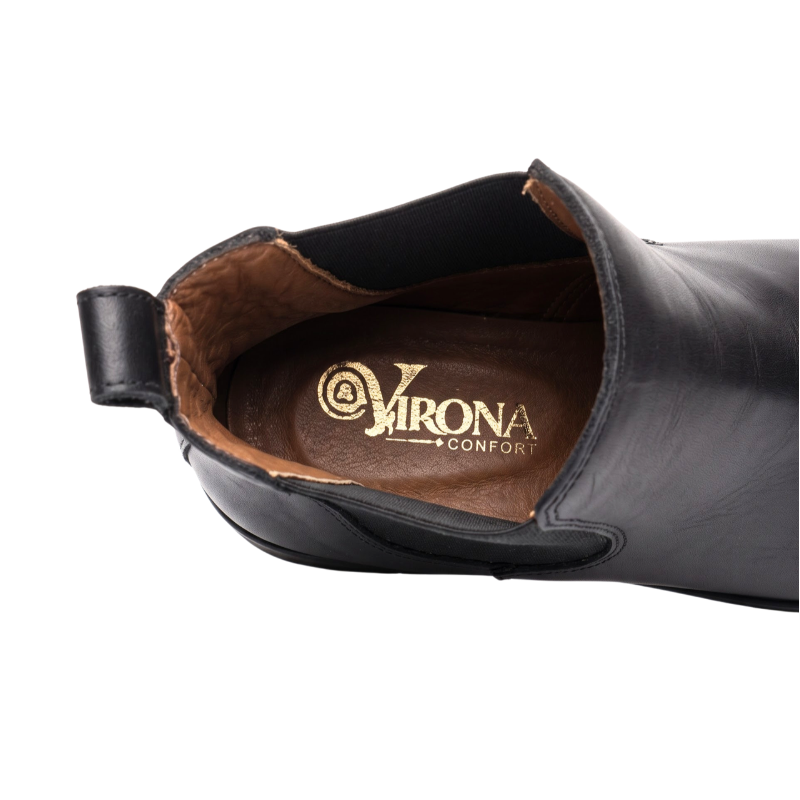 Bottines Chelsea en Cuir Véritable pour Femmes, vue 6