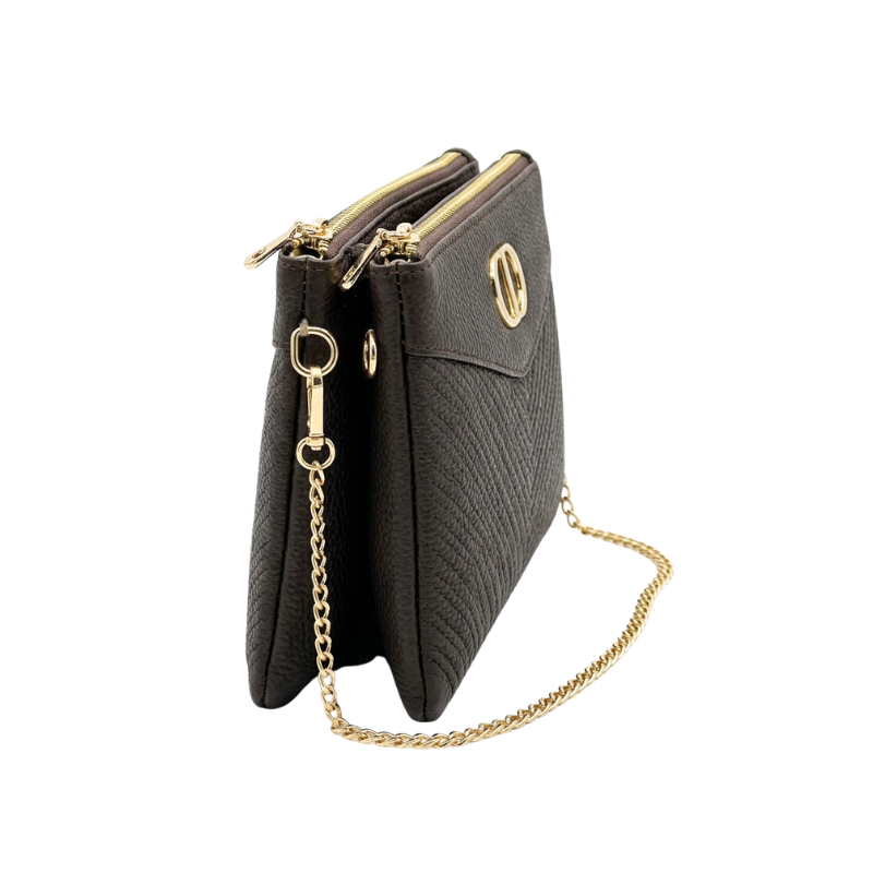 Pochette & Sac avec Chaîne Dorée et Bandoulière, vue 2